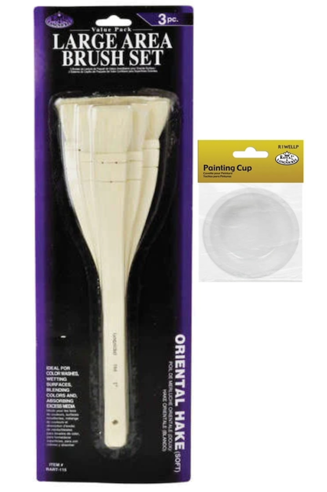 Hake Brush Set and Cup 