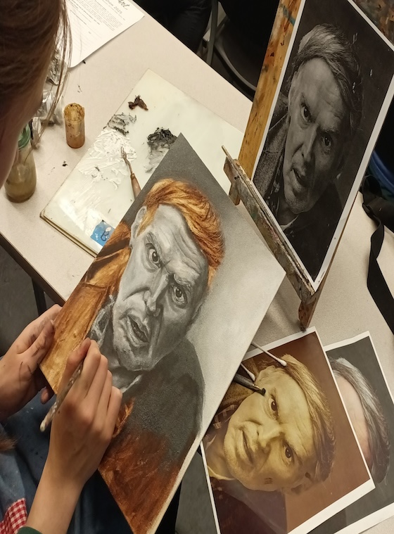 Portrait Painting in progress
